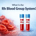 rh blood group system showing rh positive and rh negative blood samples