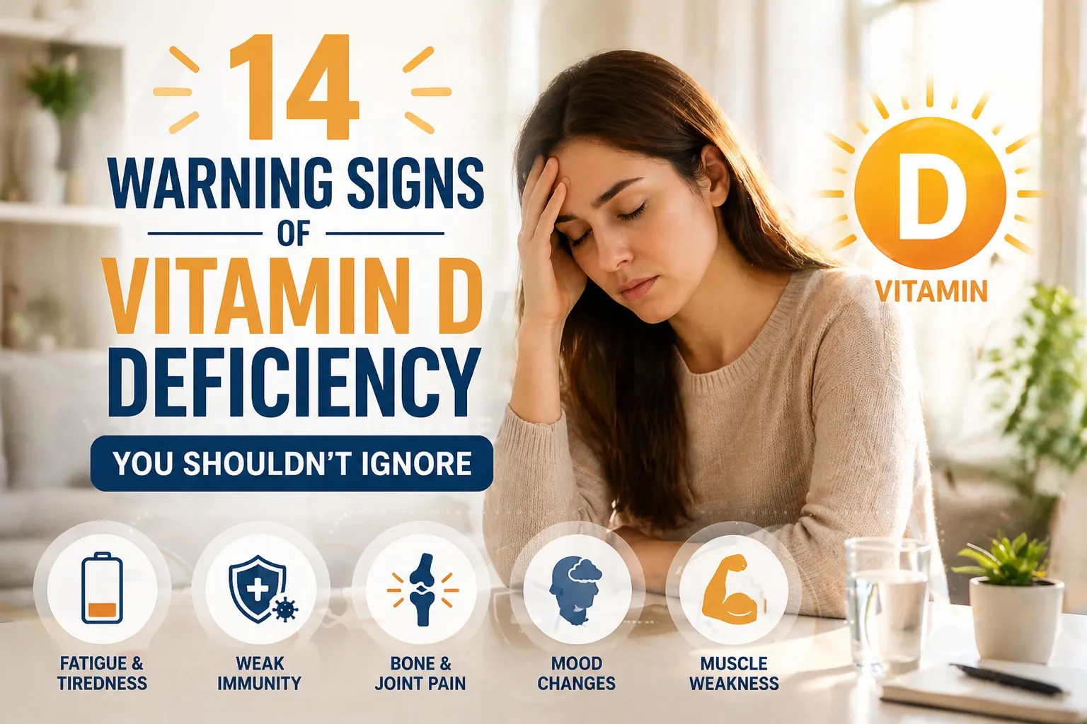 14 Warning Signs of Vitamin D Deficiency You Shouldn’t Ignore