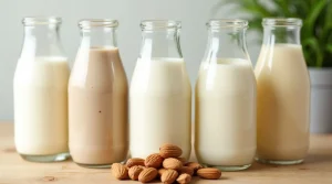 fortified soy, almond and oat milk with vitamin d